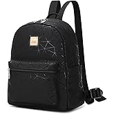 Cusangel Black Mini Backpack For womens, black backpack Purse,10L Synthetic Leather Cute Small Backpack with Pockets,Travel Fashion Backpack,Ladies Shoulder Bags