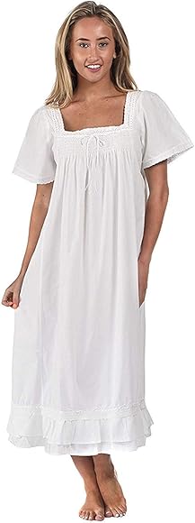 long cotton nightdresses uk