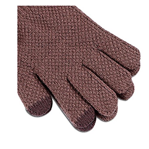 Winter Outdoor Riding Cycling Gloves Soft Thicken Knitted Touch Screen Texting Gloves for Smartphones PC Laptop Tablet Smart Touch-nology in Fingertips Gloves from WaitingU