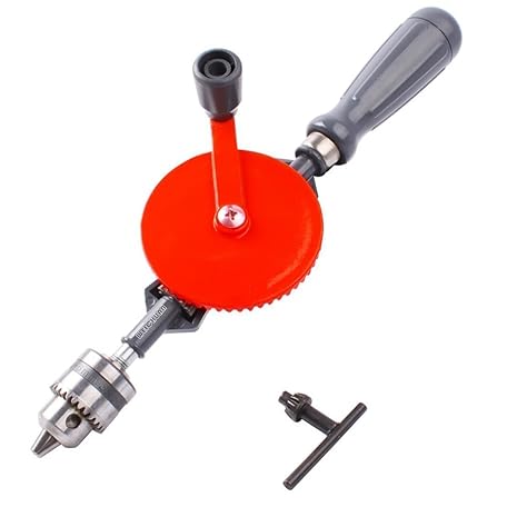 Housolution Hand Drill - 3/8" (10mm) Capacity Hand Drill With Keyless Chucks, Cast Steel With 13pcs Bit Set For Wood & Plastic - View #11