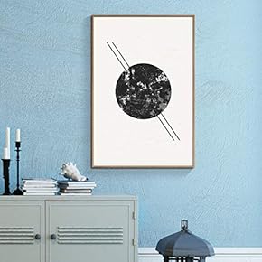 Framed Canvas Wall Art for Living Room, Bedroom Geometric Pastel Abstract VI Canvas Prints for Home Decoration Ready to Hang - 16x24 inches