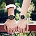 Vigor Rigger Mens Analog Quartz Watches Minimalist Ultra Thin Watches for Men Women with Date Display