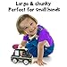 Wooden Wheels Natural Beechwood Chunky Cars and Vehicles Imagination Generation|For Children +12 Months| Black Taxi Cab