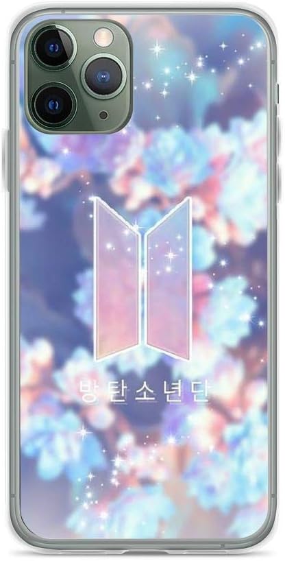 Gryss Compatible with iPhone 11 Pro Max Case BTS Kpop Fangirl Heart Pure Clear Phone Cases Cover