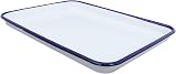 iplusmile Enamel Serving Tray Rectangular Fruit Snack Platter Kitchen view 9