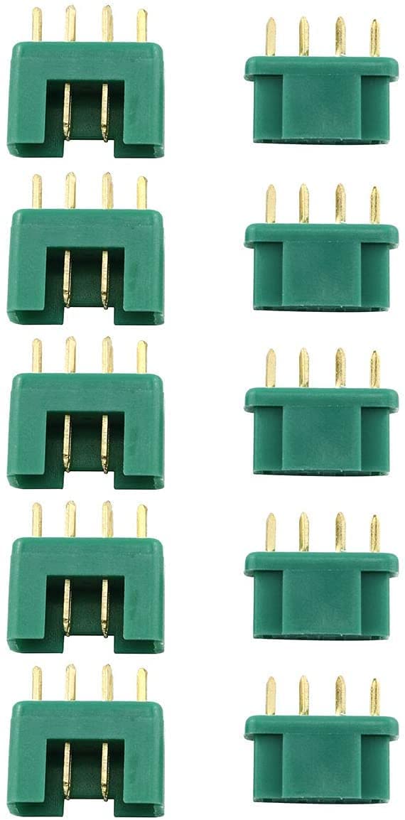 YUNIQUE GREEN-CLEAN-POWER 5 Pairs MPX Multiplex Connectors 6 Pin Plug for RC Battery Male and Female