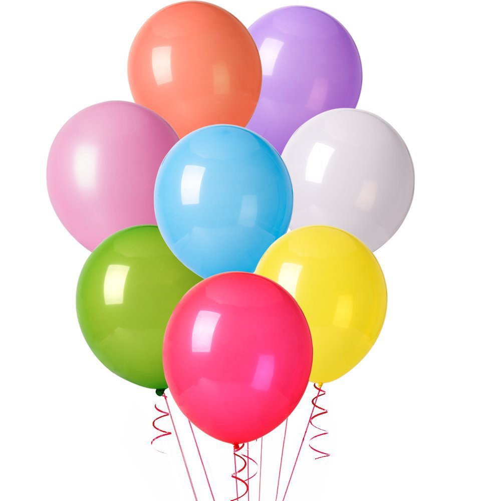 Aookey 100 Pz Palloncini Colorati per Party pleanni Matrimoni Decorazione 30 cm Palloncini in Lattice Amazon Giochi e giocattoli