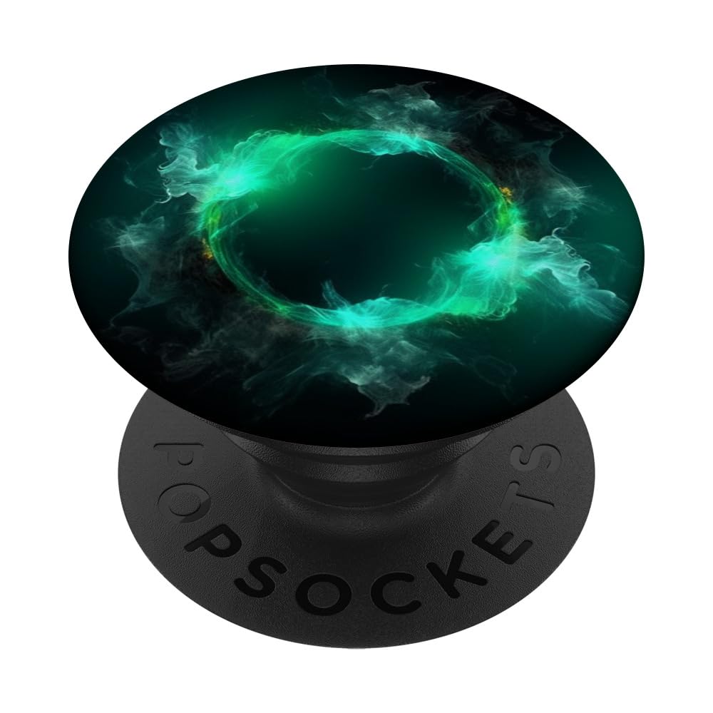 Outer Space Explosion Green & Turquoise Color Splash PopSockets Swappable PopGrip
