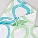 InterDesign Ringo Fabric Shower Curtain, 72 x 72, Blue/Green