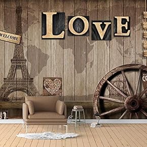Wall Murals for Bedroom Vintage Bar Theme Removable Wallpaper Peel and Stick Wall Stickers - 66x96 inches