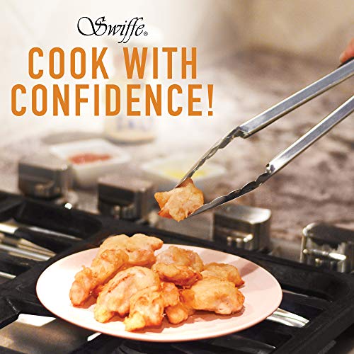 Swiffe Stainless Steel Set of 2 Kitchen Tong Set - Premium Multipurpose 9" with BPA Free Heat Resistant Silicone Tips and 12" with Metal Tips for BBQ, Grilling, Serving - Easy Lock, FDA Approved