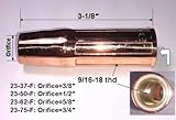 5 Gas Nozzles 23-50-F 23-50F 1/2' for Lincoln Magnum and Tweco MIG Welding Guns