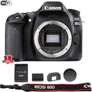 Amazon.com : Canon EOS 80D Digital SLR Camera Body (Black