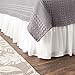 Greenland Home Cotton Voile Dust Ruffle, 18-inch L, White