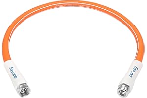 Fevone 3 ft Garden Hose, 2-Year Warranty, Hose Reel Leader Hose, Hybrid Polymer, Kink Resistance, Flexible, Durable, Leak Free, Aluminum Fittings, 3/4" GHT, 5/8" ID, 600 Psi, Drinking Water Safe