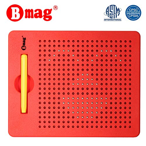 BMAG Magnetic Drawing Tablet, Educational Free Flay Doodle Board Magnatab Toys (red, 380 Ball pops) - Thumbnail 7