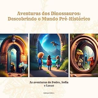 Livro Aventuras dos Dinossauros: Descobrindo o Mundo Pré - Histórico: As Aventuras de Pedro, Sofia e Lucas.