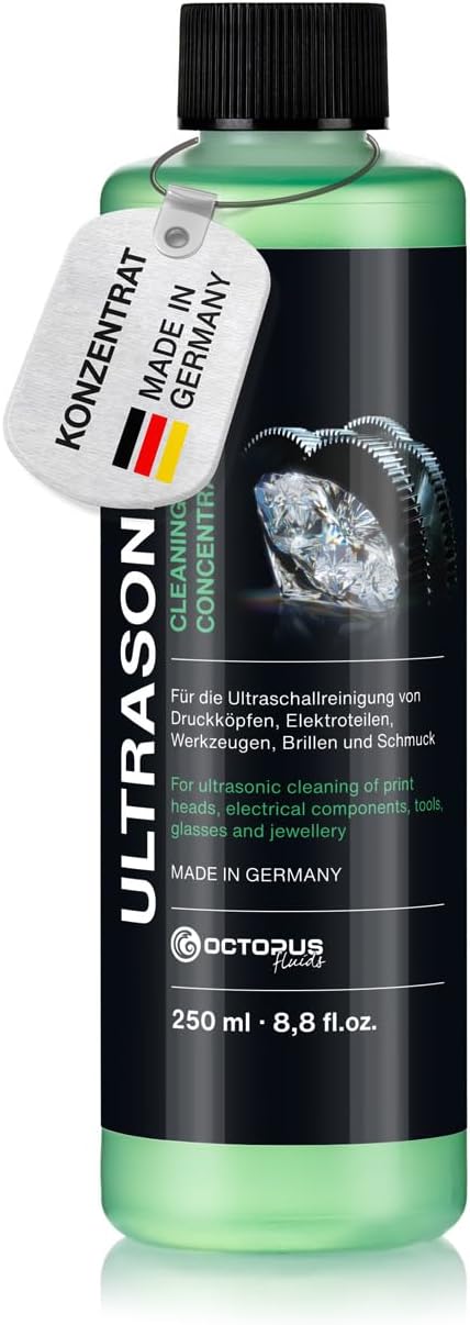 Octopus Ultrasonic Cleaner Concentrate 250ml Gentle Effective Cleaning Solution