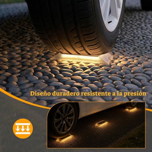 Lacasa Solar Lights LED Outdoor Garden Pack of 4, Waterproof Outdoor Solar Lamp for Garden, Path, Steps, Terrace, Driveway and Pool, LED 2 in 1 Warm White and Cool White