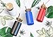 Tronco 20oz Glass Tumbler Straw Silicone Protective Sleeve Bamboo Lid - BPA Free (Blue Ice)