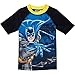 Superhero Little Boys' 2 Piece UPF 50 Rashguard Swim Trunk Set, Batman, 2T