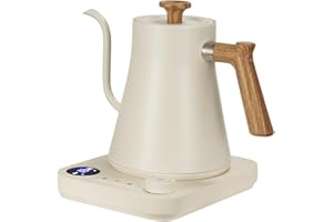 VICBINLY Electric Gooseneck Kettle, Pour Over Coffee and Tea Kettle, 0.9L Tea Kettle, 1200 Watt Quick Heating, Boil-Dry Prote