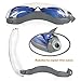 Swimming Goggles, PHELRENA Swim Goggles No Leaking Anti Fog Shatterproof UV Protection, with Silicone Nose Clip Ear Plugs and Protection Case Swim Goggles Suit for Men Women Kids-Best Swim Glasses