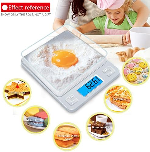 OHJIX Z1 Kitchen Scales Mini Pocket Portable Stainless Steel Precision Jewelry Electronic Balance Weight Gold Grams 3000gx0.1g