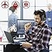 FMLOVES Active Noise Cancelling Over Ear Headphones with HI-Fi,20Hours for Music time Travel and Office Computer, Lightweight air Travel -Wired Black from