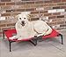 PYRUS 35.8 x 30 x 6.3 inches Pet Camp Bed Steel-Framed Travel Bed Pet Gear Cot for Cat/Dog