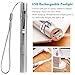 Premium Pen Lights for Nurses USB Rechargeable Nursing Penlight Flashlights 2 Pack White/Yellow Light for Medical Students Doctors Stainless Steel Body