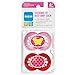 MAM Trends Pacifier (2 pack, 1 Sterilizing Pacifier Case), Pacifiers 6 Plus Months, Baby Girl Pacifier, Best Pacifiers for Breastfed Babies, Sterilizing Storage Case