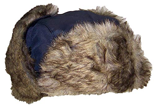 Best Winter Hats Toddler Soft Nylon Russian/Aviator Winter Cap (One Size) - Navy - Thumbnail 2