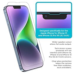 Tech Armor Ballistic Glass Screen Protector for