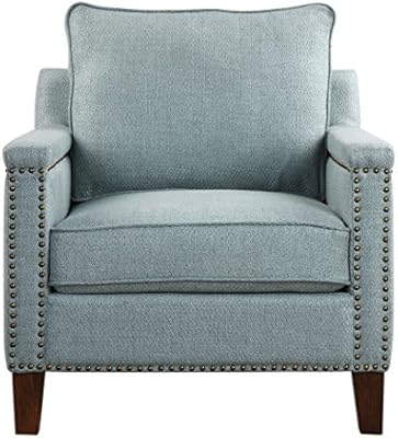 Amazon Com Light Blue Green Mid Century Modern Club Chair