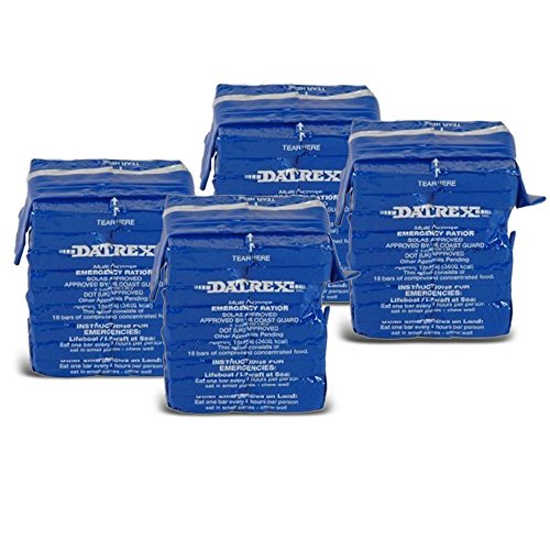 Datrex 3600 Calorie Emergency Food Bar for Survival Kits, Disaster Preparedness, Survival Gear, Survival Supplies, Schools Supplies, Disaster Kit 25.4 oz. (4 Pack)