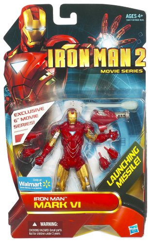 Hasbro Iron Man 2 Movie Series Iron Man Mark VI Exclusive Action Figure