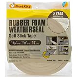 Frost King R516WH Sponge Rubber Foam Tape 7/16-Inch, White