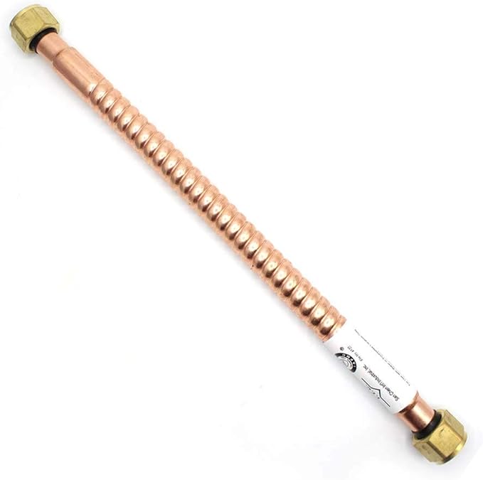 Primex 80102 Copper 7/8 Inch O.D. Water Heater Flex Hose With 3/4 Inch