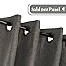 H.VERSAILTEX Linen Blackout Curtain 108 Inches Long for Bedroom/Living Room Thermal Insulated Grommet Linen Curtain Drapes Primitive Textured Burlap Effect Window Drapes 1 Panel - Heather Taupe Gray