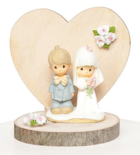 Precious moments rustic wedding cake topper