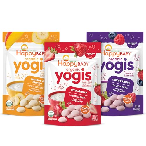 Happy Baby Organics Baby Snacks, Yogis, Freeze