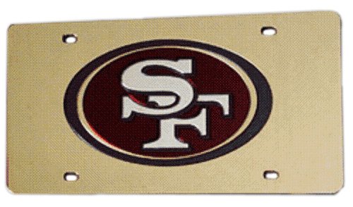 NFL San Francisco 49ers Laser Cut Auto Tag