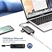USB C HUB, UCOUSO 7 in 1 Portable USB-C Multiport Adapter to 1000M Ethernet, 4K USB C to HDMI, 2 USB 3.0 Ports, SD/TF Card Reader, PD2.0 for MacBook/Pro/Air 2016/2017/2018, ChromeBook, XPS, and More