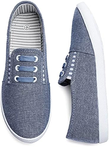 kufeiti Women's Canvas Slip On Shoes Sneakers for Women Fashion