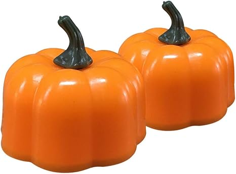 Amazon Com 2pcs Pumpkin Halloween Decorations 3d Led Orange