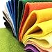 AiMay 50pcs Soft Felt Fabric Pack Felt Squares Sheets for DIY Craft Assorted Colors 1.4mm Thickness (20 cm x 20 cm)
