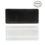 Replacement High Efficiency Filter & Sponge Filter Kit for Ecovacs DEEBOT N79 Robotic Vacuum Cleaner ( Packs of 10 )