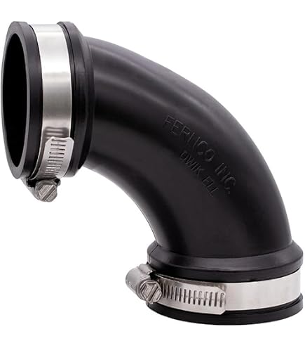 Raceworks 90 Degree Silicone Reducer Hose 3.25" To 4.0" (83mm To 102mm) - Black Glossy