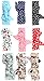 American Trends Baby Girl Big Bow Elastic Headbands Cute Turban Hairband (FBA)(I-9 Pairs-Mix Color)